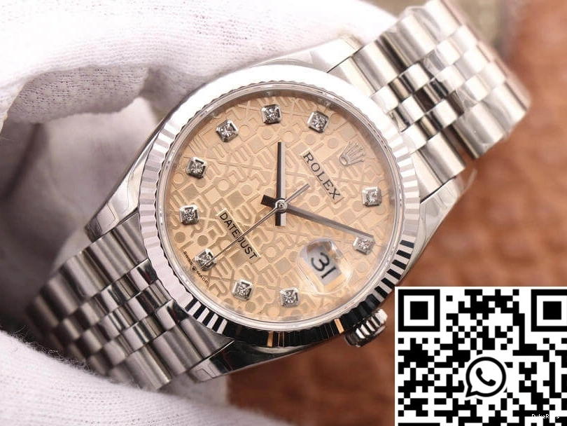 36MM EW M126234-0023 Factory Diamond-Studded Datejust Dial Rolex 0328